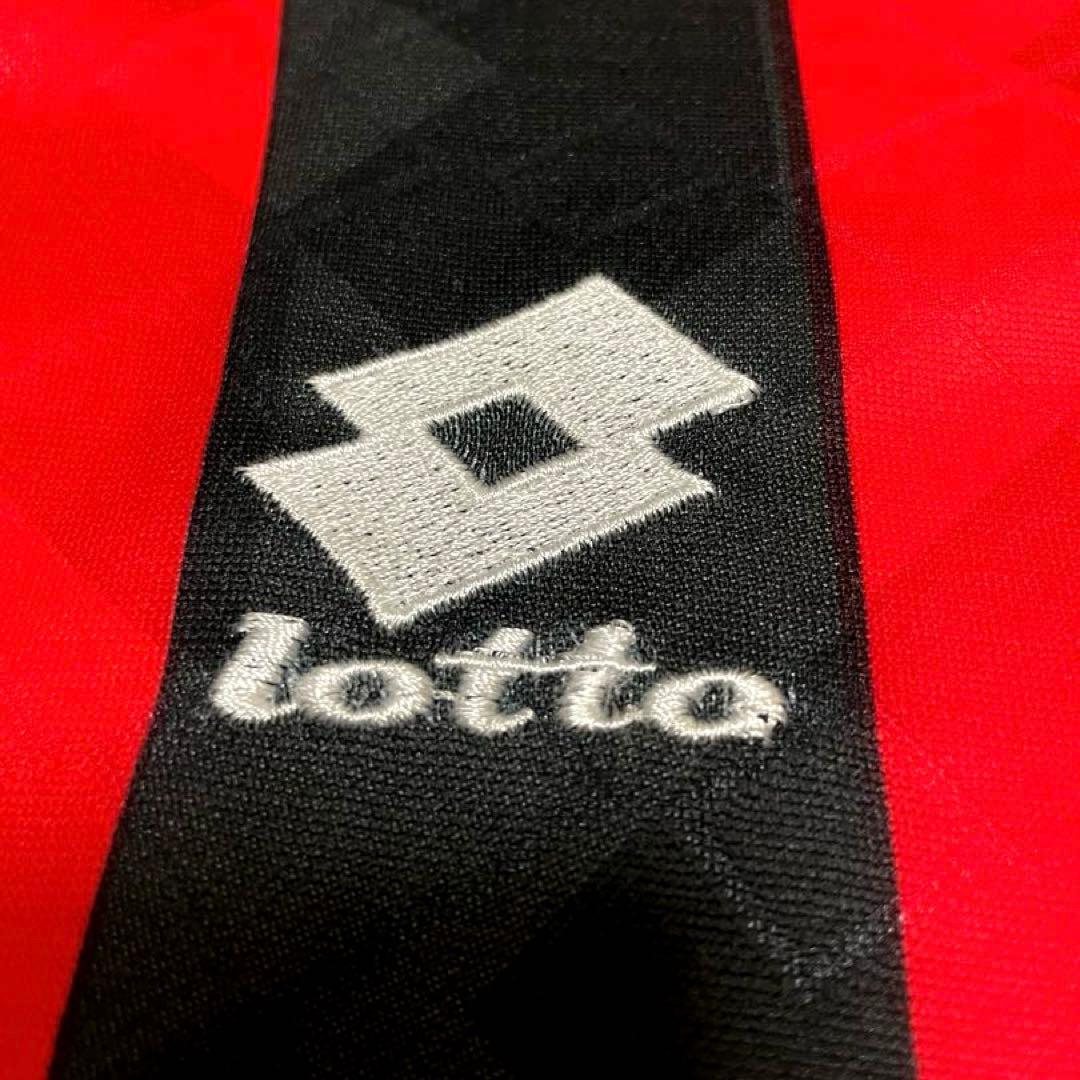 イタリア製 ビンテージ ACミラン lotto 長袖 ゲームシャツ ユニフォーム