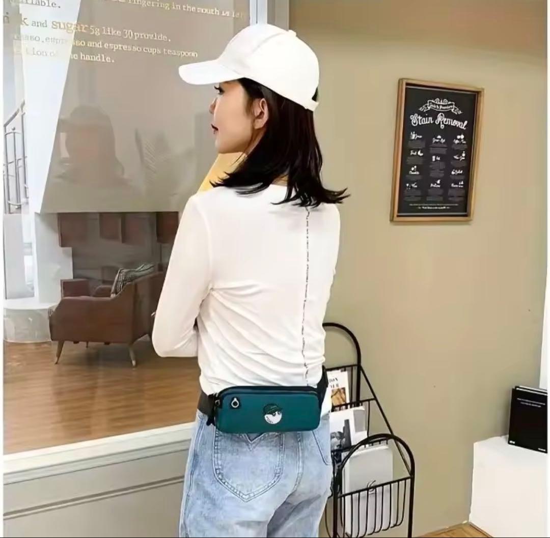 Malbon Golf マルボン ウエストポーチ グリーン