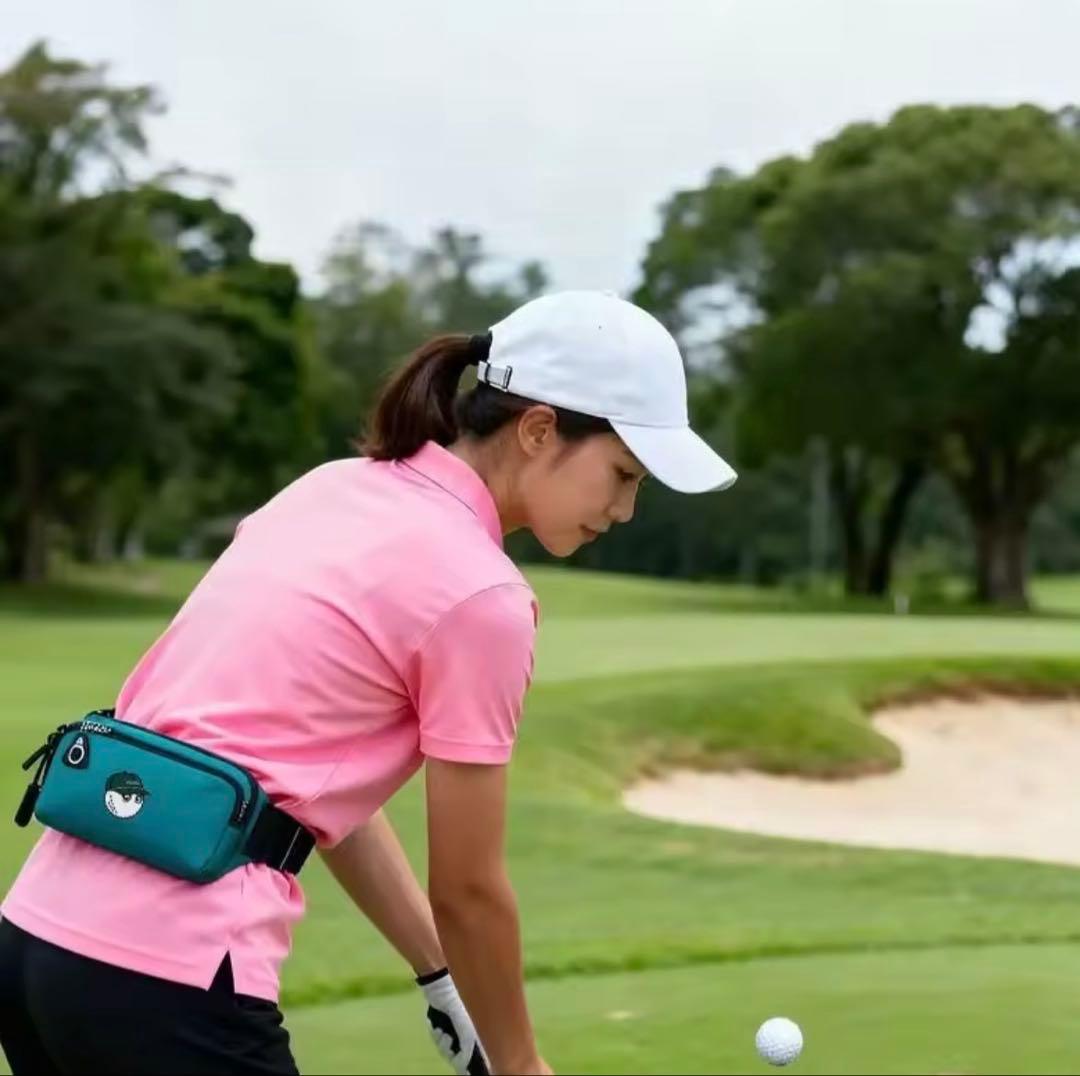 Malbon Golf マルボン ウエストポーチ グリーン