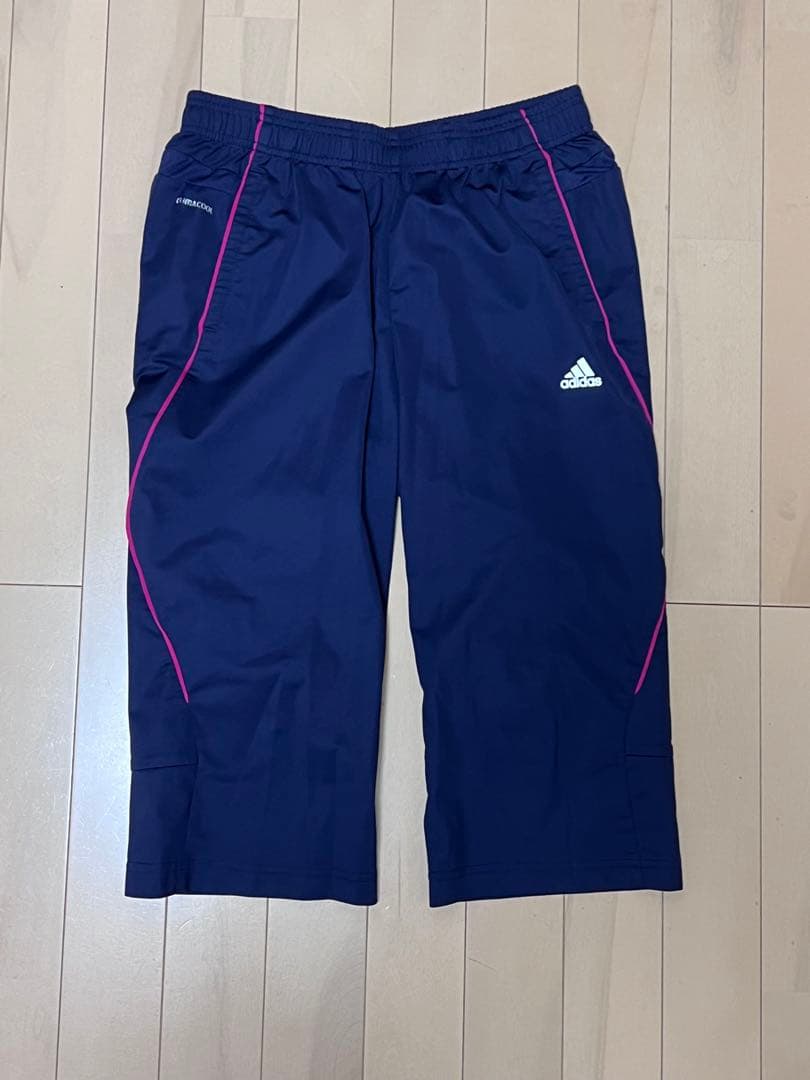 【美品】adidasジャージ上下＋ハーフパンツ セット ネイビー×ピンク M