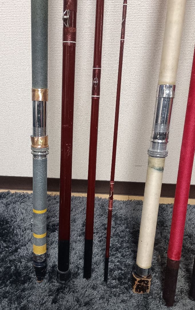 4本継ぎ底物竿まとめて2本！訳あり