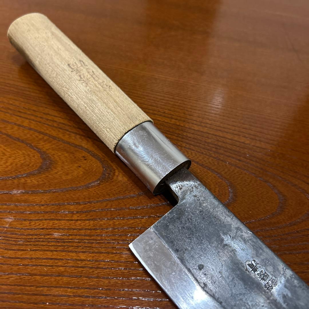 出刃包丁 両刃包丁 勝清作 全長36cm刃21cm厚約5mm ★送料無料