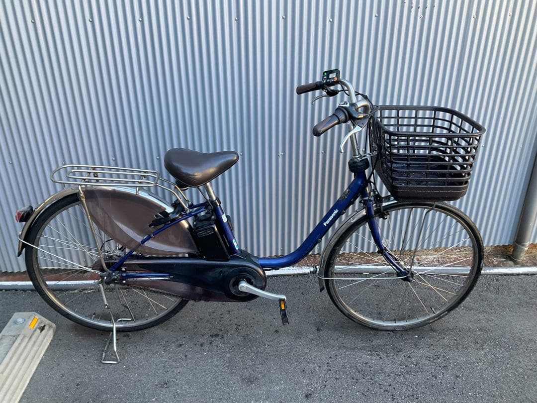 パナソニック新機種電動アシスト自転車viviDX26インチブルーボディー