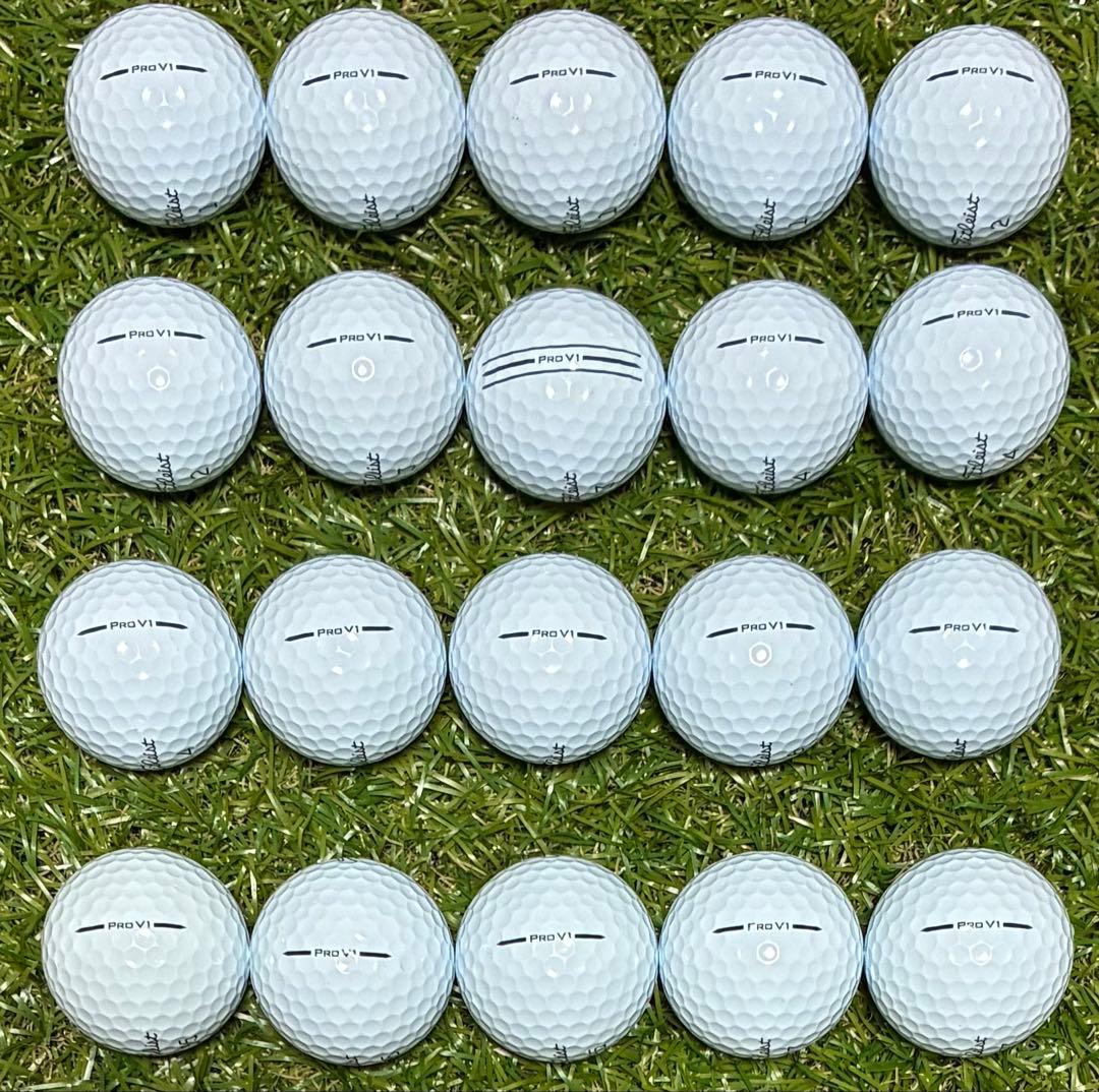 694★Sランク★タイトリスト ProV1 ホワイト 2025年モデル　20球