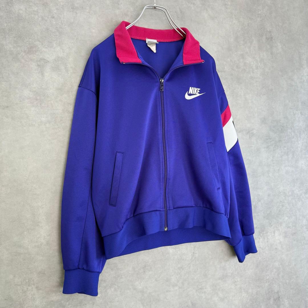 90s ヴィンテージ OLD NIKE ナイキ トラックジャケット パープル L