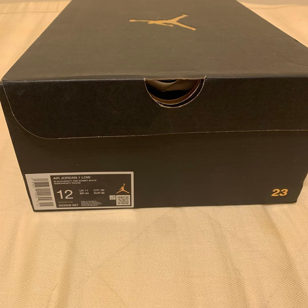 Air Jordan 1 LOW 30センチ　赤黒　新品未使用　タグ付き