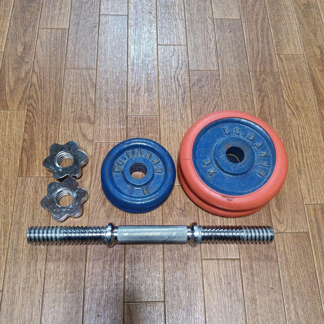 ダンベル　10キロ　1つ　と　替えプレート付き