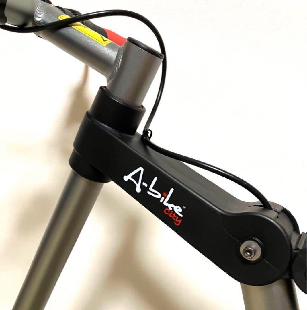 美品 送料無料 A-bike City コンパクト軽量折り畳み自転車