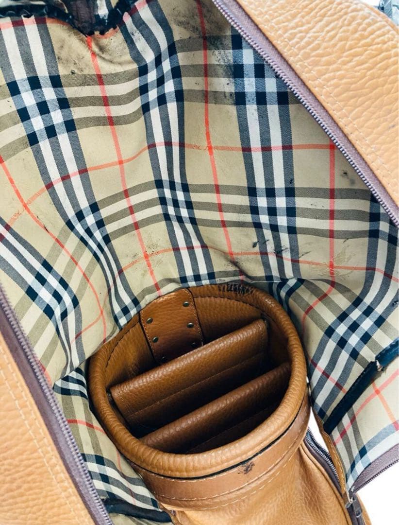 稀少品！Burberry バーバリー キャディバッグ　レザー ノバチェック