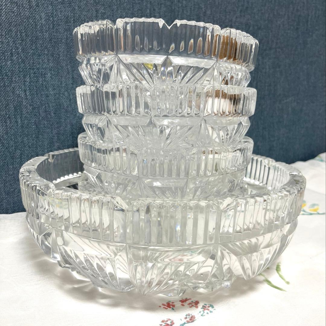 HOYA クリスタルガラス 食器セット鉢　大1 中4 ★5セット　新品未使用☆