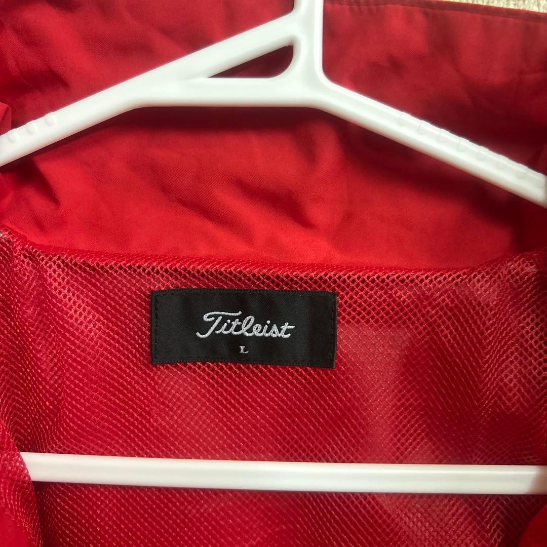 Titleist 2WAYレインウェア Lサイズ 赤　美品