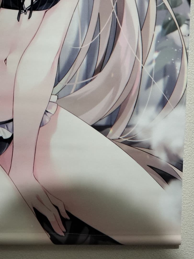 すいみゃ　B2タペストリー　Wスウェード コットンフラワー　美品