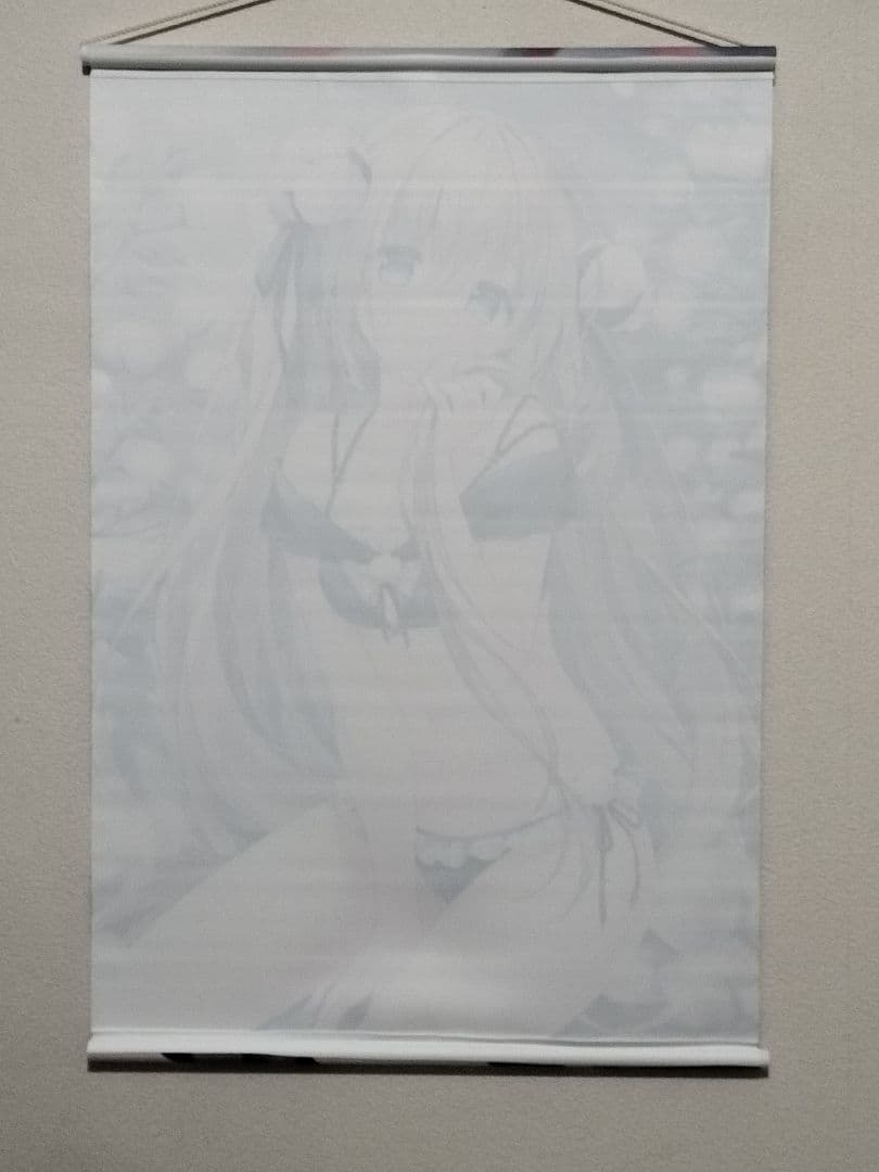 すいみゃ　B2タペストリー　Wスウェード コットンフラワー　美品