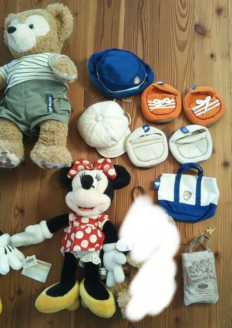 ダッフィー ミッキー ミニー ぬいぐるみ 服 エコバッグ　まとめ売り　ディズニー