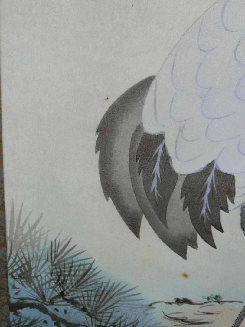 ㉗桂泉画 鶴 日本画 掛け軸