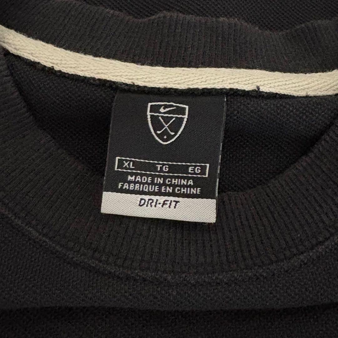 NIKE GOLFラグランスウェット Y2K テック XLサイズ ブラック