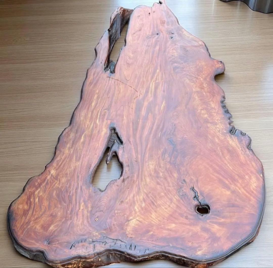 一点物❣️送料無料✨天然木 無垢 一枚板 座卓 アート家具 128cm 和モダン
