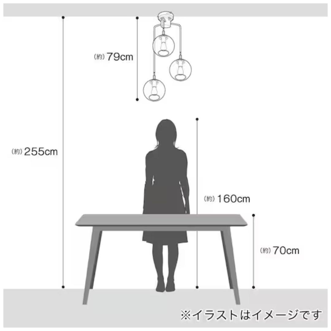 へへ　ニトリ　 ペンダントライト VERRE 3T クリア