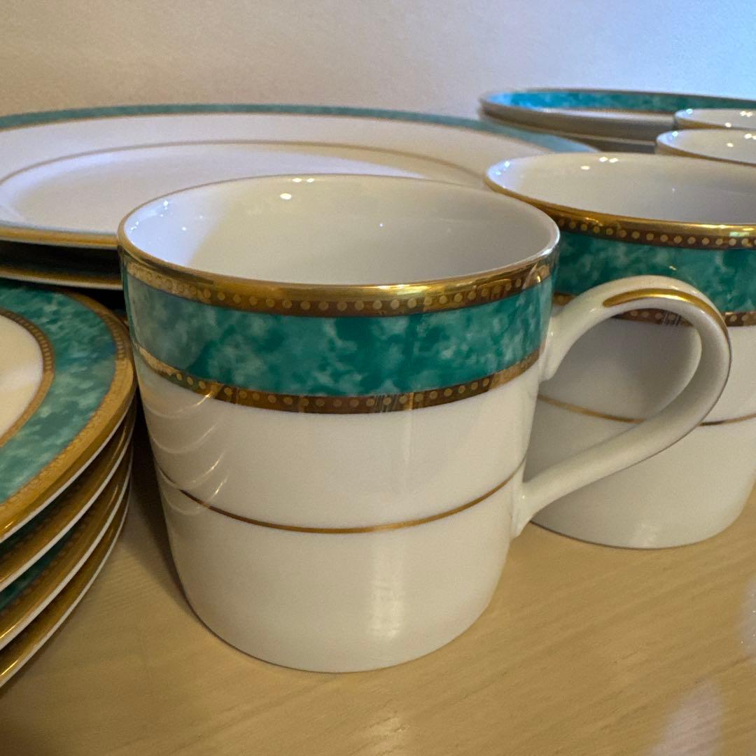 Ashford 食器セット 20点　エメラルドグリーン
