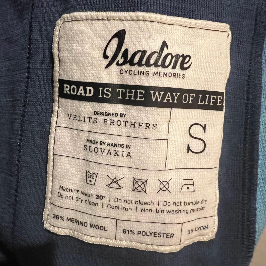 Isadore イザドア メリノウール 半袖 サイクルジャージ S