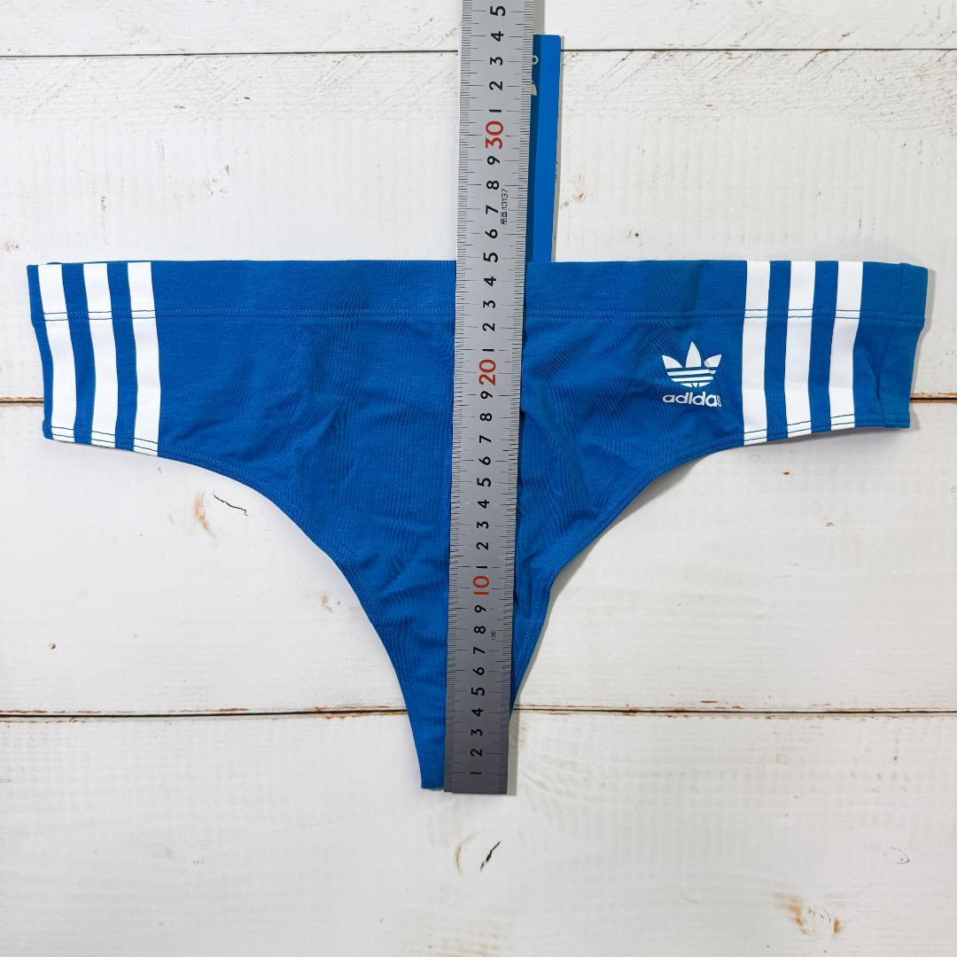 adidas アディダス インナー Tバック Blue/Black 海外L