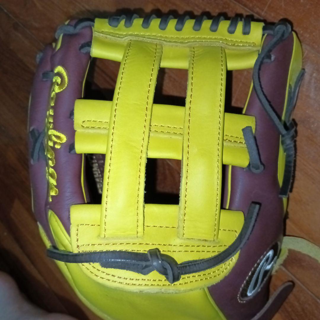 本日限定価格 ローリングス 軟式グラブ 外野手用 HOH MLB 小指2本入れ