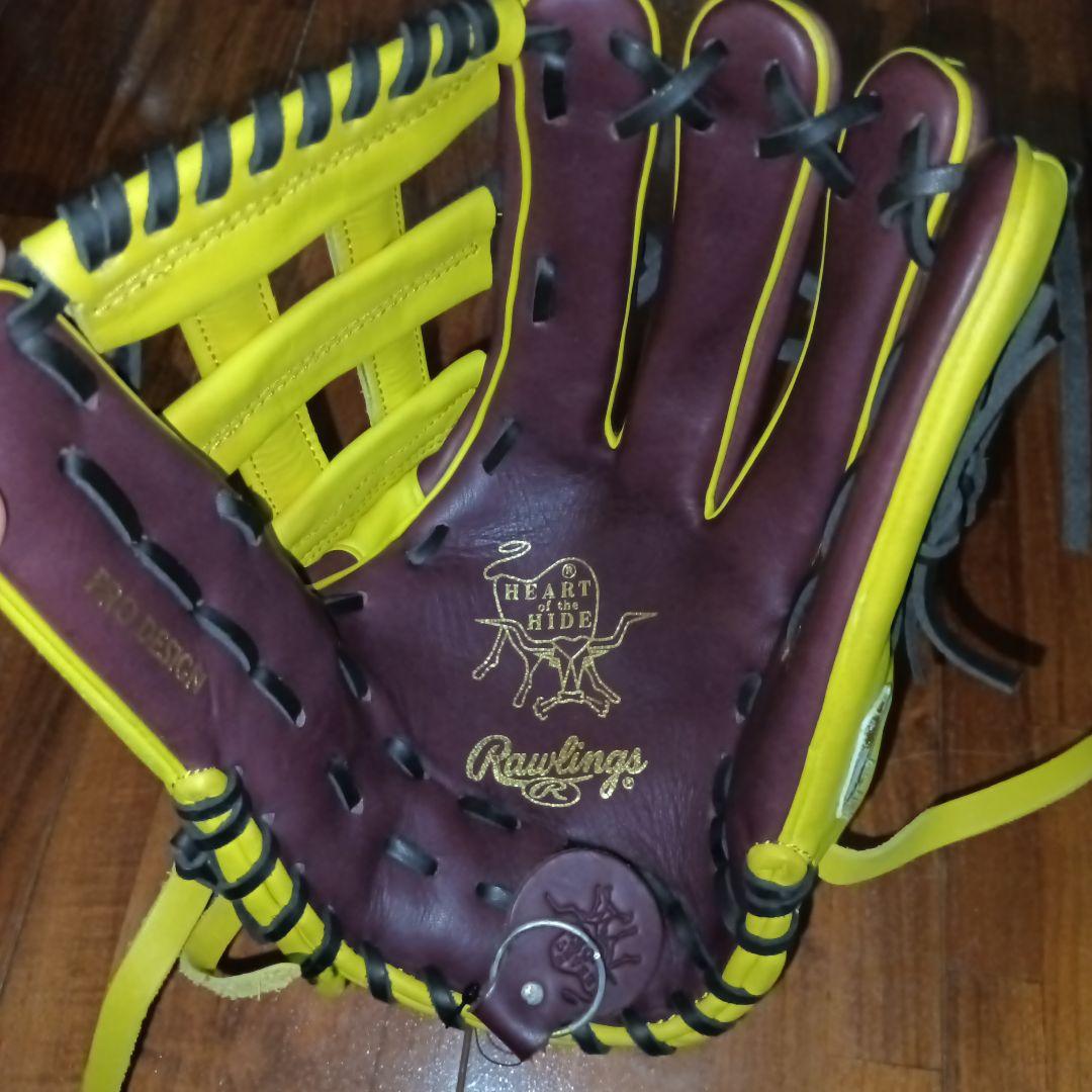 本日限定価格 ローリングス 軟式グラブ 外野手用 HOH MLB 小指2本入れ