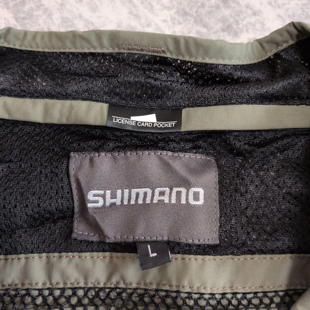 【極美品】シマノ VE-032J フィッシングベスト L 2WAY メッシュ