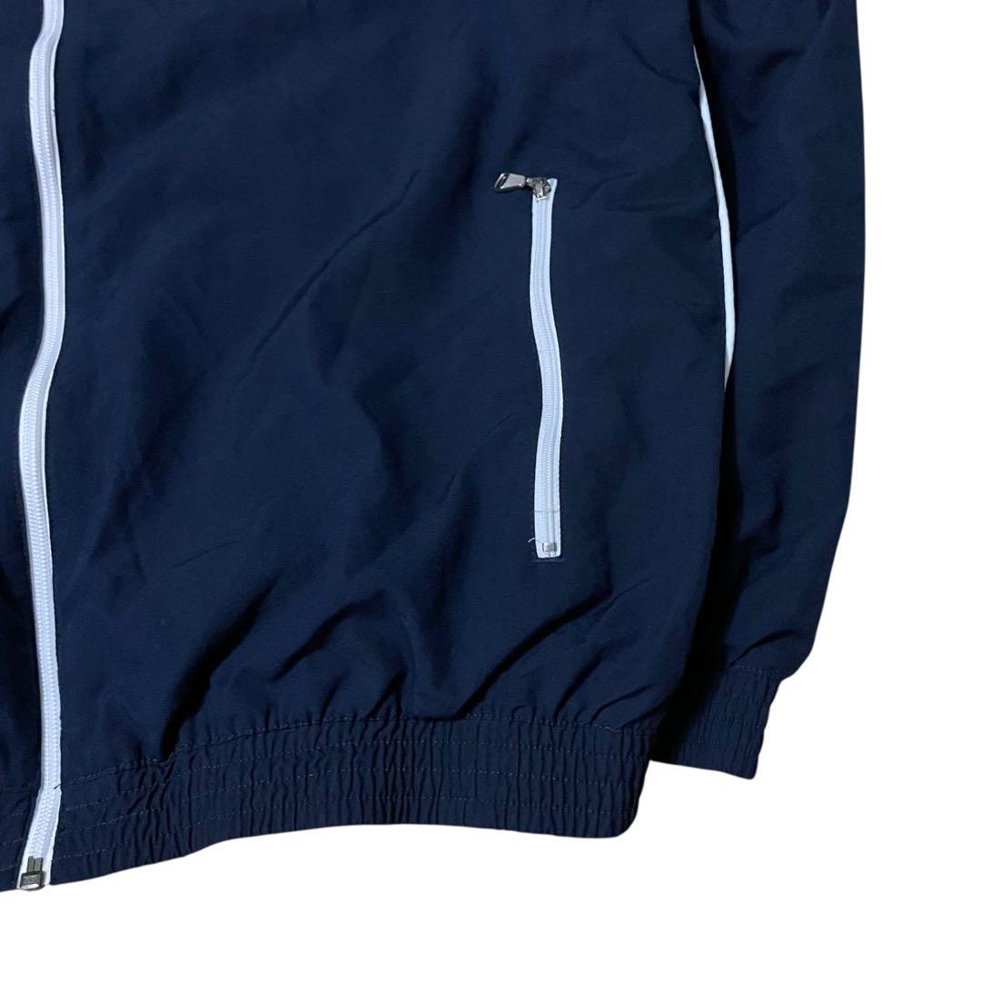 ナイキ00sネイビートラックスーツセットアップ白パイピングジャージ上下NIKE