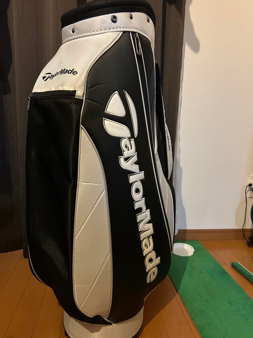 TaylorMade ゴルフキャディバッグ ブラック/ホワイト