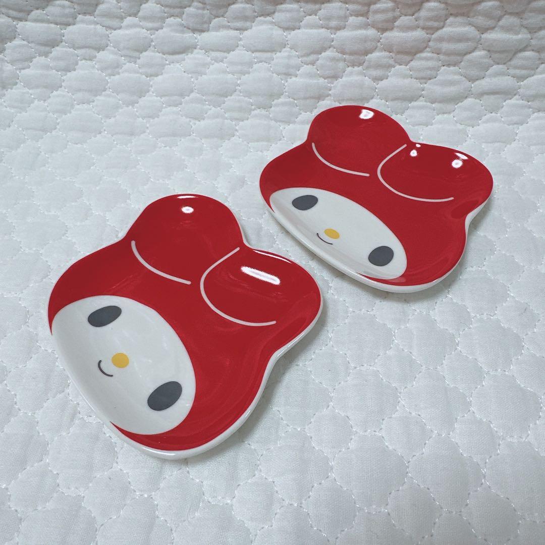 サンリオ❣️激レア　マイメロディ 2013 小皿　セット　レトロ　赤メロ　陶器