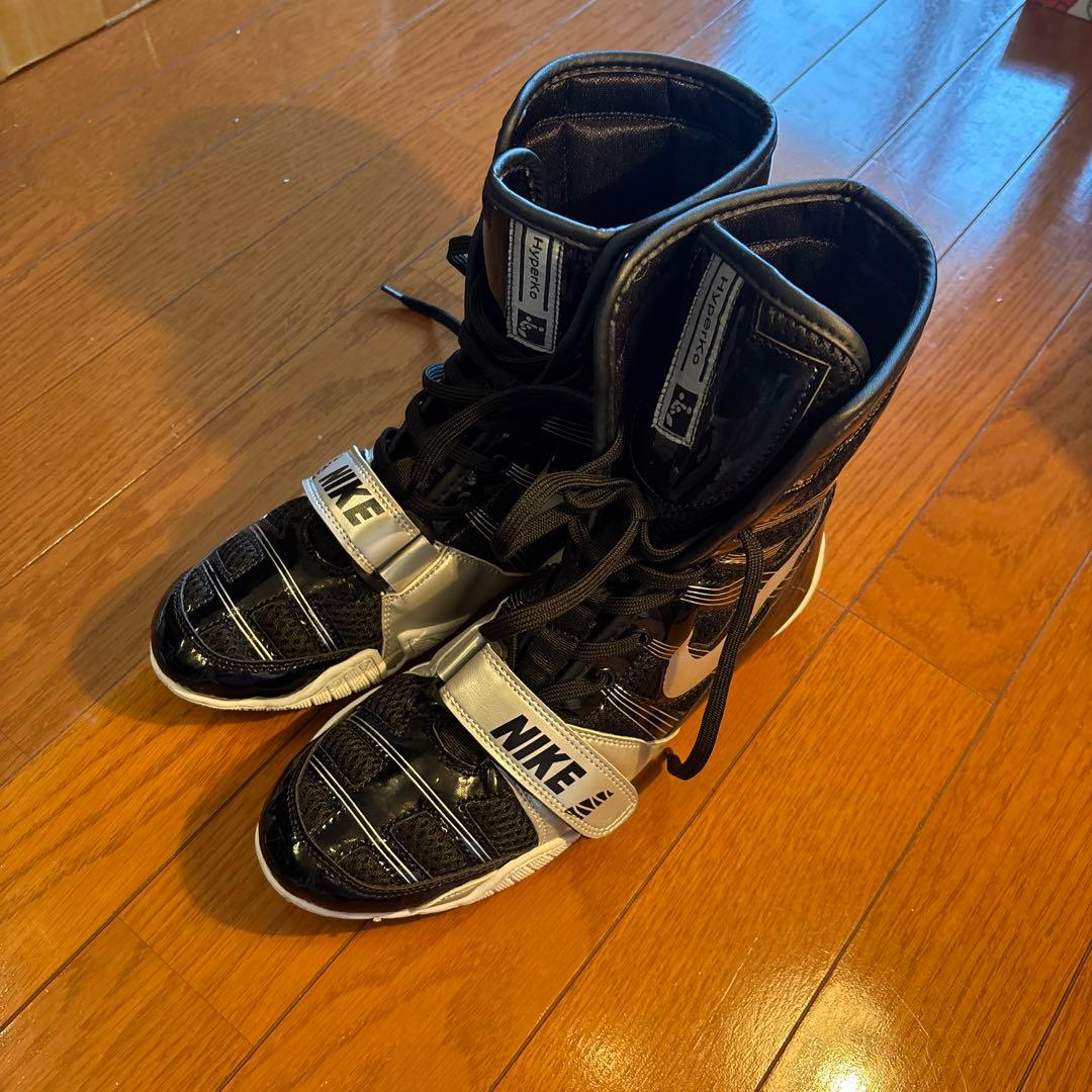 NIKE ボクシングシューズ ハイパーKO ブラック×シルバー