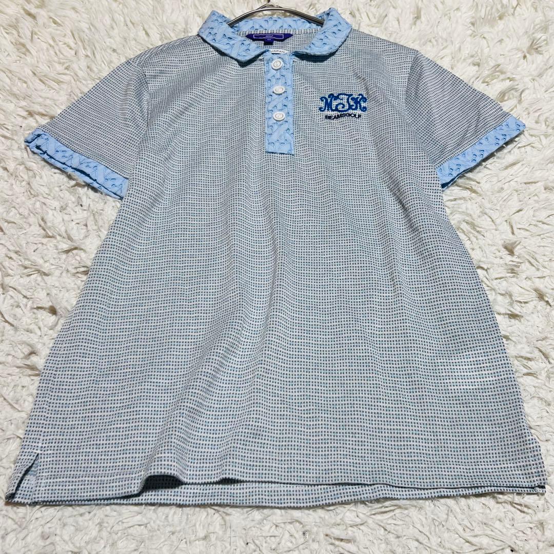 【美品】ビームスゴルフ　ポロシャツ　半袖　M 日本製　ゴルフ　スポーツウェア