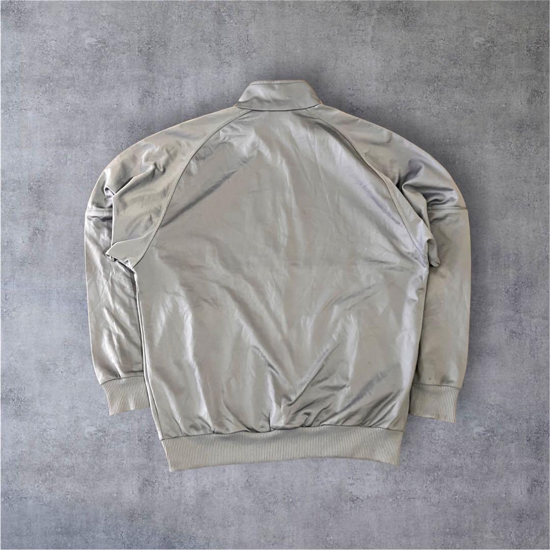 adidas トラックジャケット 90s〜 くすみグレー×イエロー L相当 希少