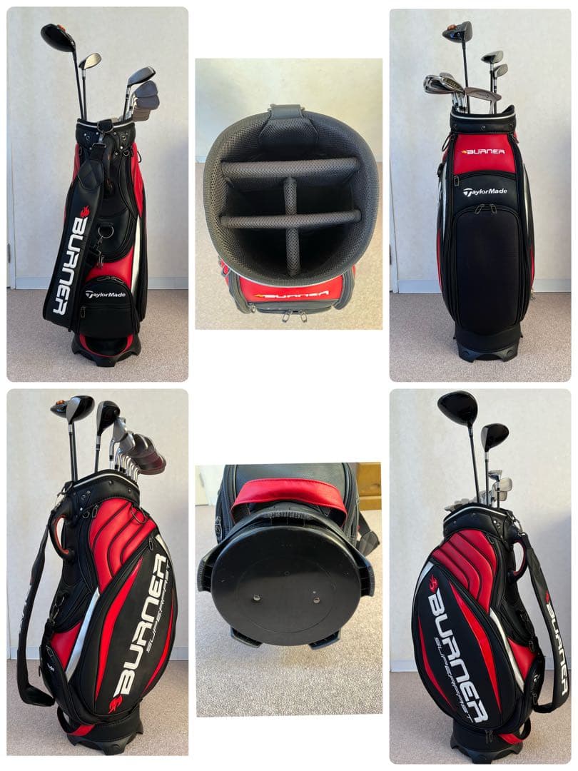 TaylorMade統一メンズゴルフクラブ12本セットキャディバッグ付