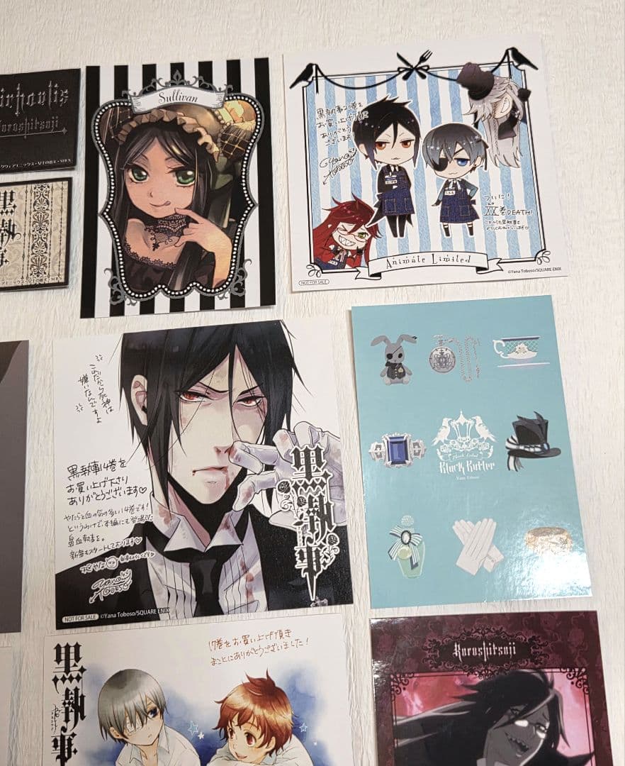 黒執事 特典 イラストカード ブロマイド セット