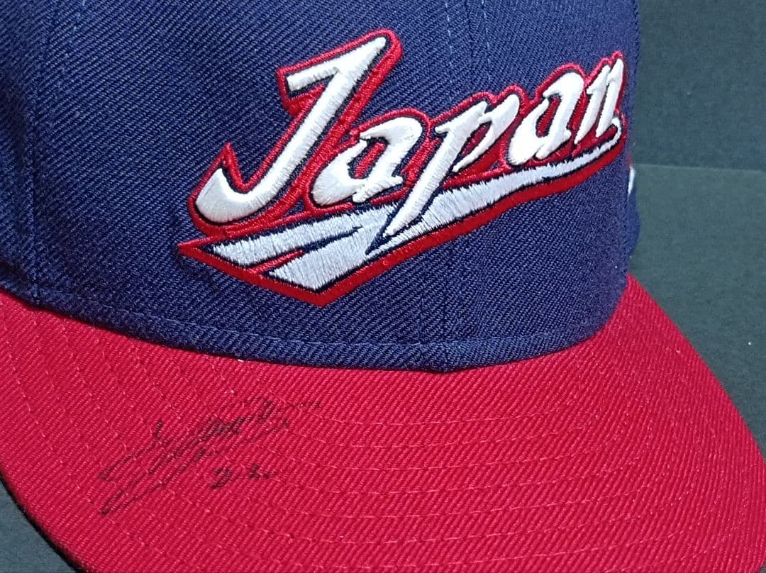 WBC 里崎智也 直筆サイン入り キャップ 千葉ロッテ 新品