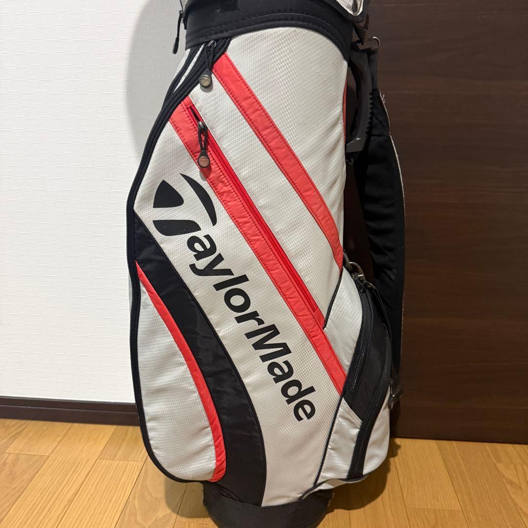 Taylormade キャディバッグ ゴルフバッグ 白 黒
