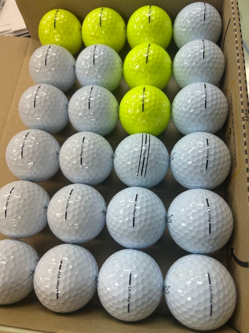 タイトリスト中古ゴルフボール　プロv1 v1x 25年ニューモデル