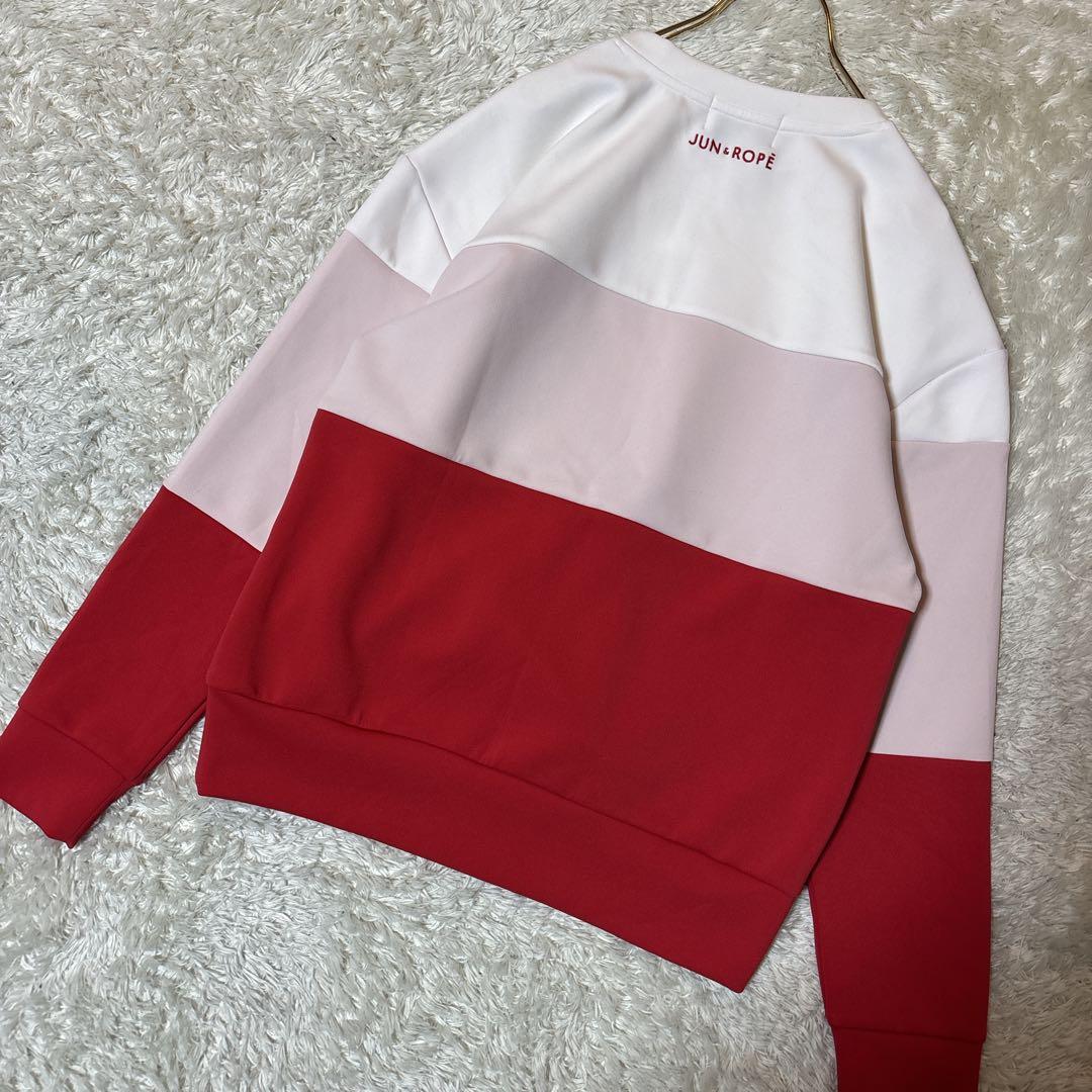 美品＊Jun & Ropeジュンアンドロペ フロントプリントプルオーバー日本製