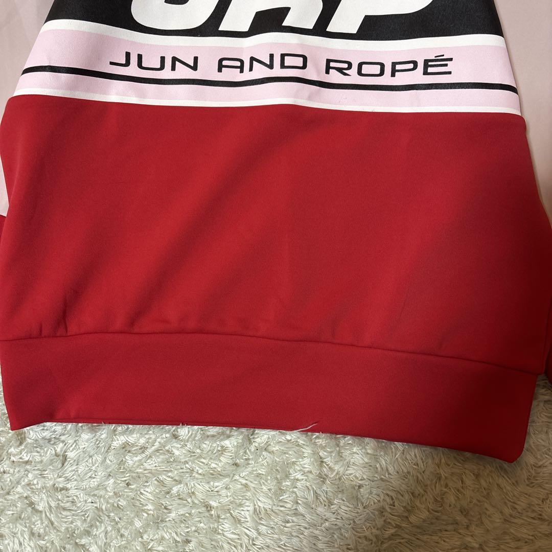 美品＊Jun & Ropeジュンアンドロペ フロントプリントプルオーバー日本製