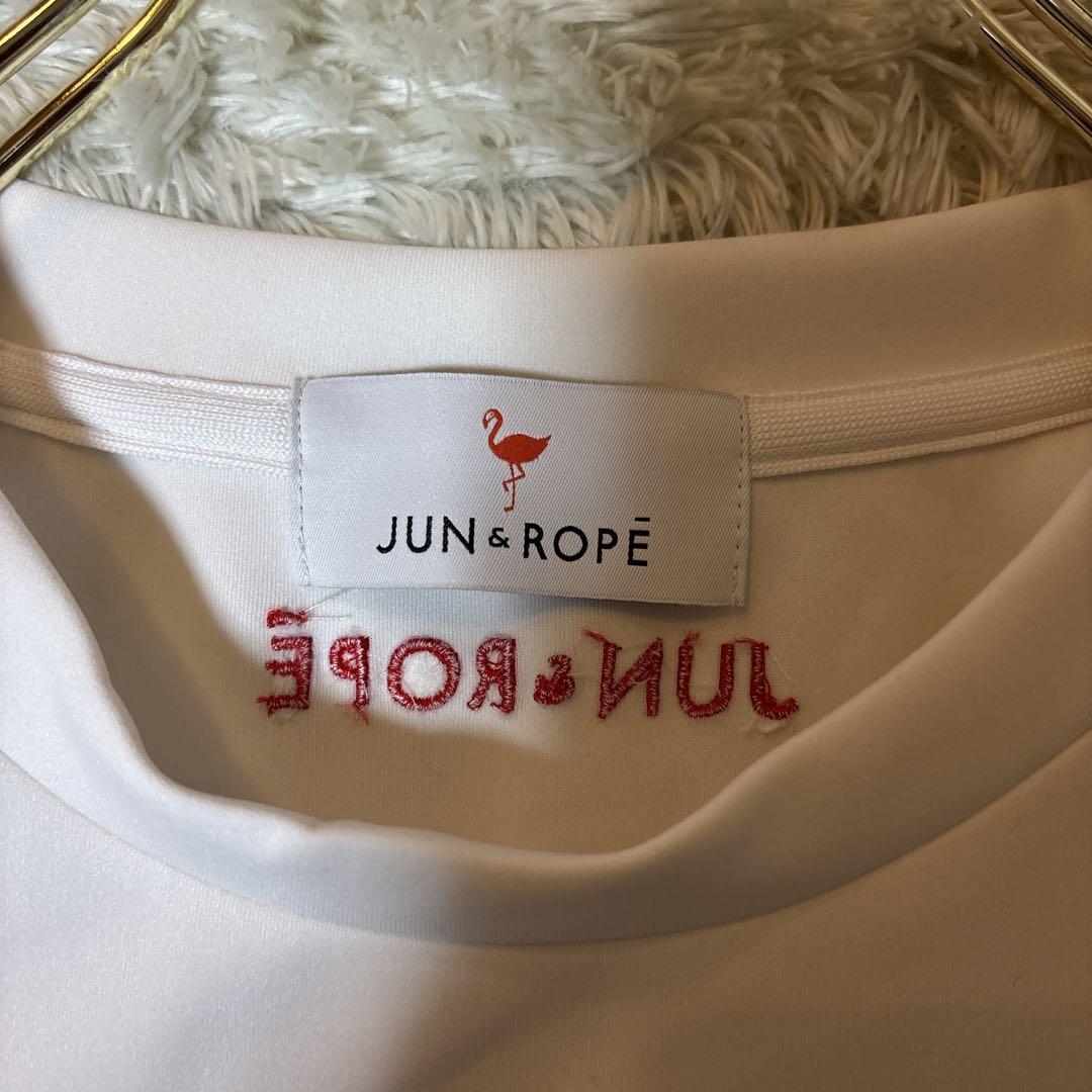 美品＊Jun & Ropeジュンアンドロペ フロントプリントプルオーバー日本製