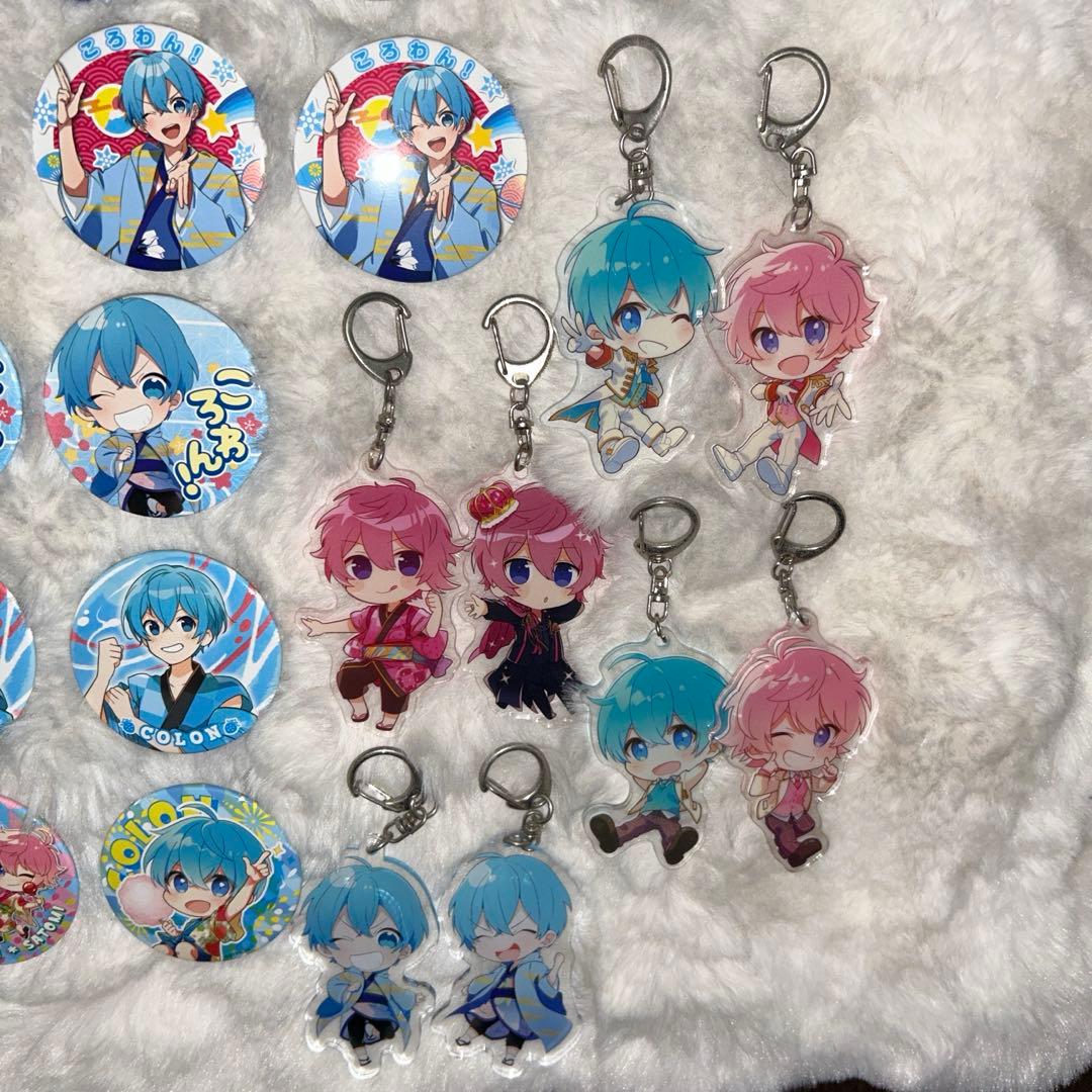 すとぷり ころん さとみ 缶バッジ アクキー セット
