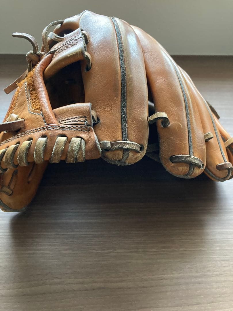 スラッガー硬式グローブ オレンジ(内野手用)右投げ