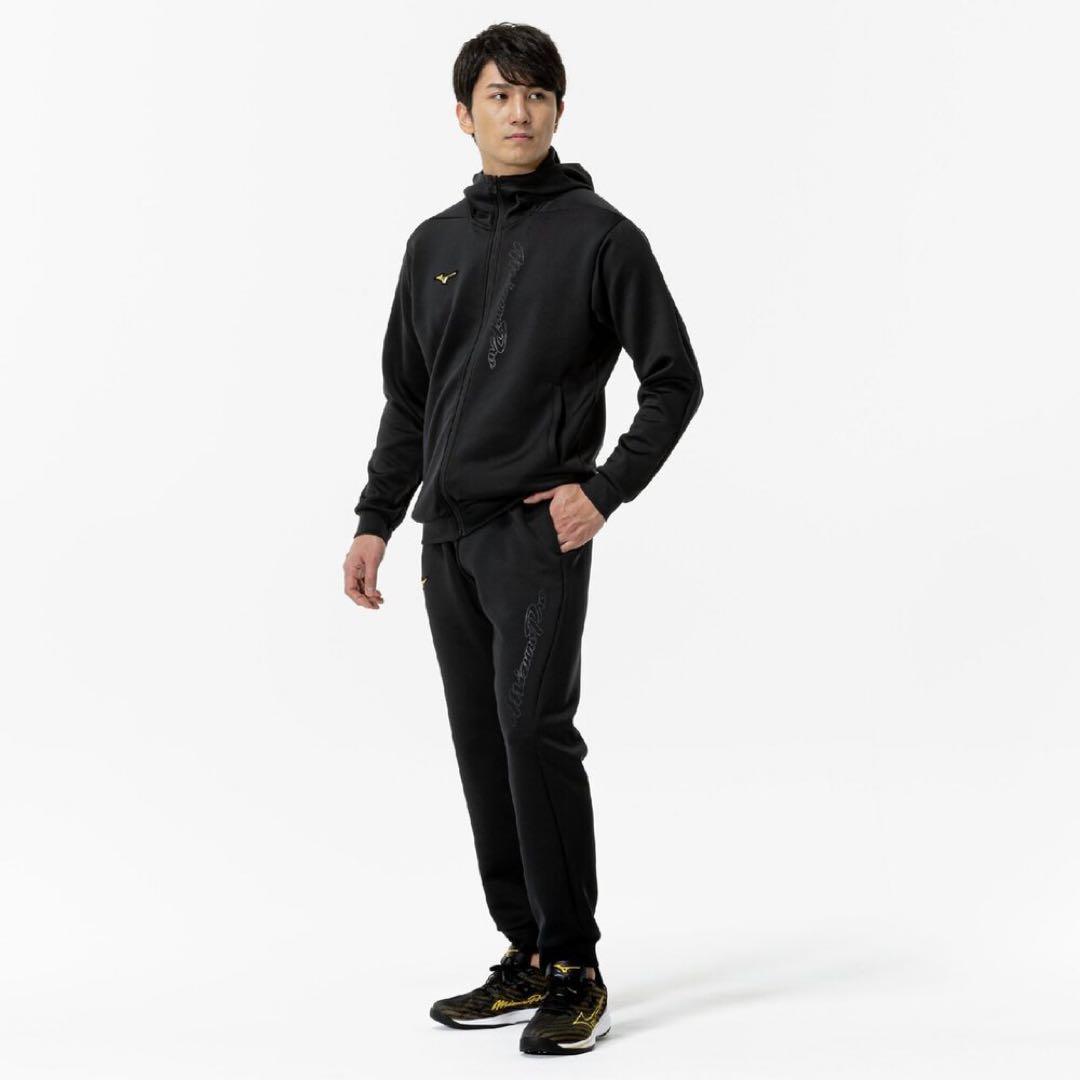 【ミズノプロ】ストレッチスウェットパンツ ブラック O 12JFCK79