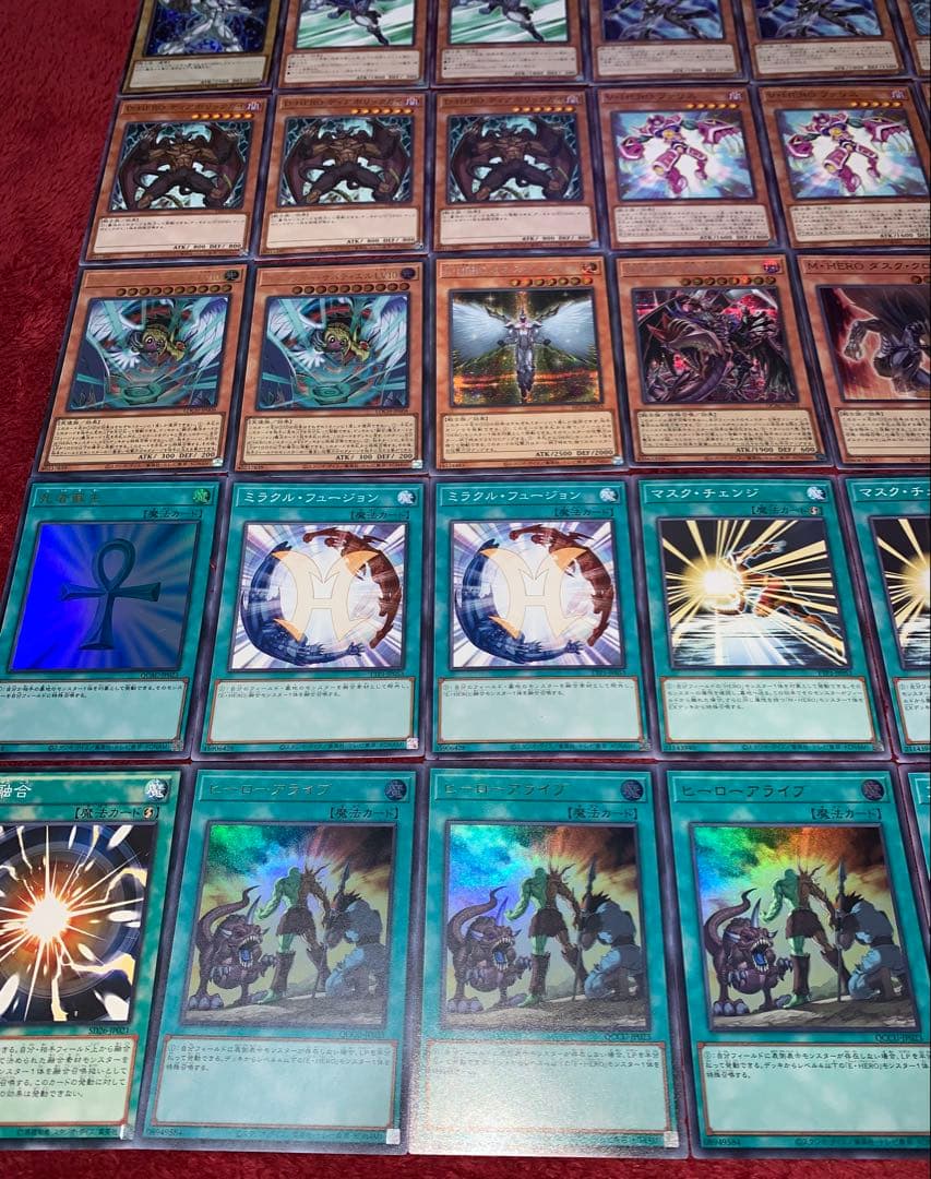 遊戯王　本格構築HEROデッキ40枚＋E X15枚＋α