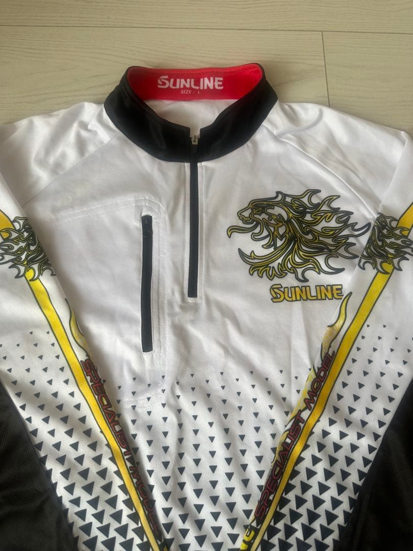 SUNLINE ハーフジップ シャツ　Lサイズ　サンラインSUW-04201CW