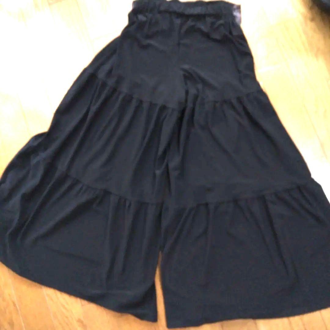 社交ダンス 黒のティアードパンツ