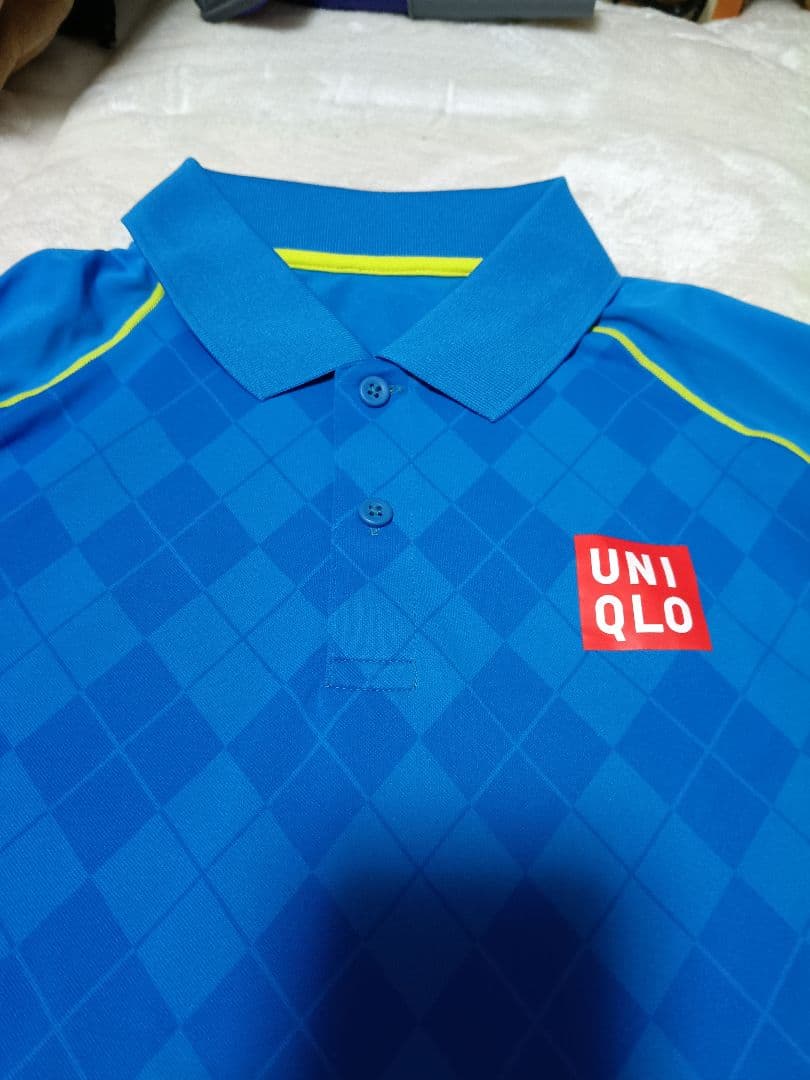 ユニクロ　UNIQLO ダイヤモンドパターン ポロシャツ　錦織圭