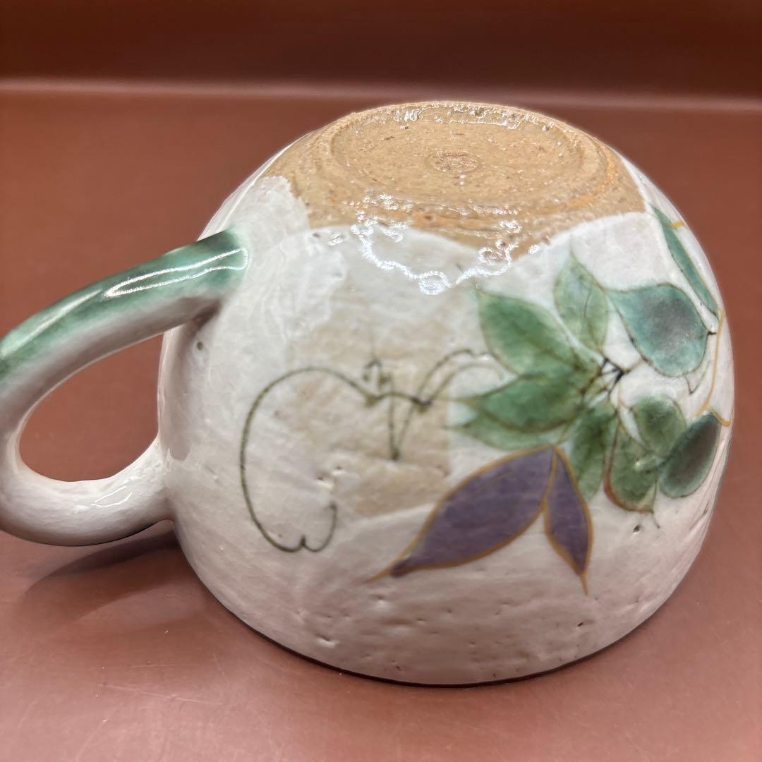 京焼　清水焼　陶あん　マグカップ　コーヒーカップ　テッセン　鉄線花